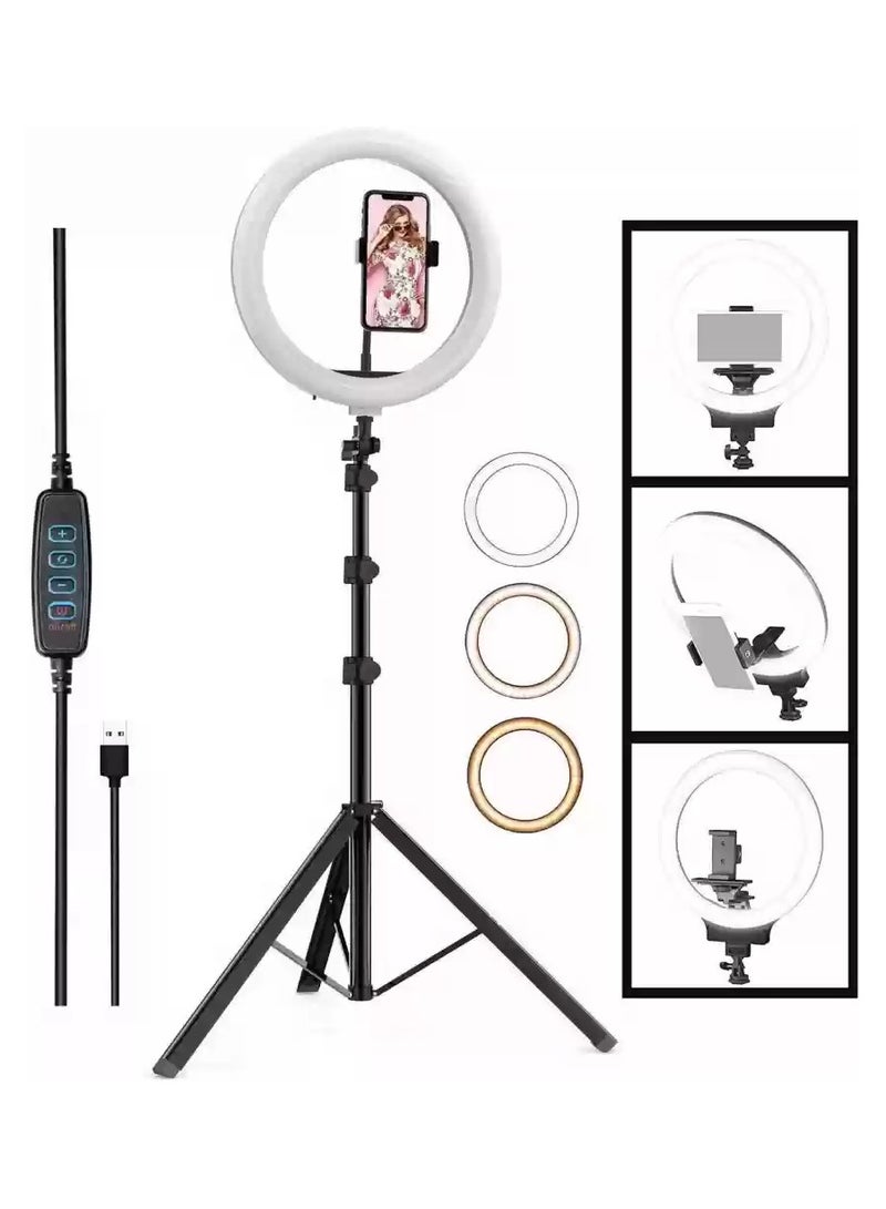 DUSALA LED Ring Light (14-inch) with Tripod Stand with Remote, Photography Dimmable Selfie Makeup - Image 3
