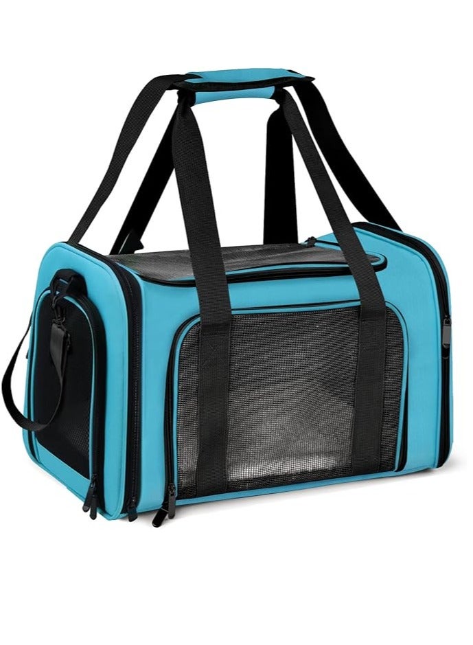 general Pet Carrier for Small Medium Cats Dogs Puppies up to 15 Lbs, Airline Approved Small Dog Carrier Soft Sided, Collapsible Travel Puppy Carrier - Image 1