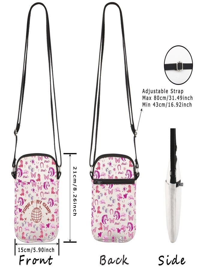 WCGXKO Singer Gift Pink Crossbody Bag Song Lyrics Gift for Music Lover (Pink Cr) - Image 2