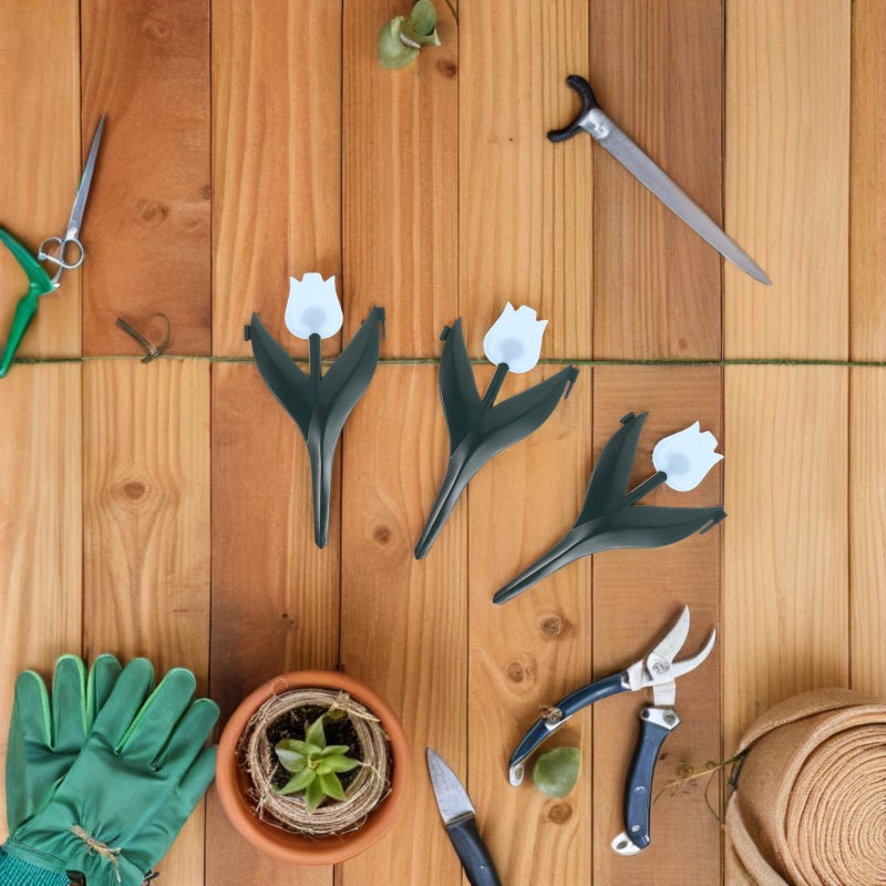 🌱 قطع من شاشة خصوصية بلاستيكية خارجية مع أزهار صناعية لتنسيق الحدائق وحدود الفناء - Image 5