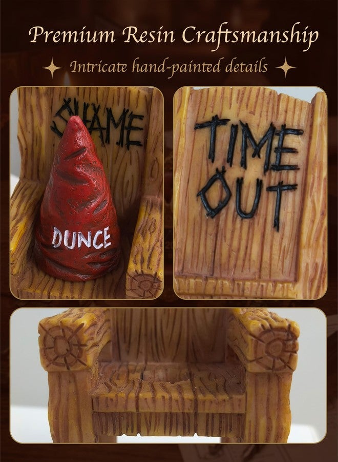 Stylor DND Dice Jail Time Out Chair with Dunce Hat & D20 Dice - Premium Resin Gifts for Dungeons and Dragons, Dungeon Master, Tabletop RPG DND Accessories & Dice Display Stand - Image 4