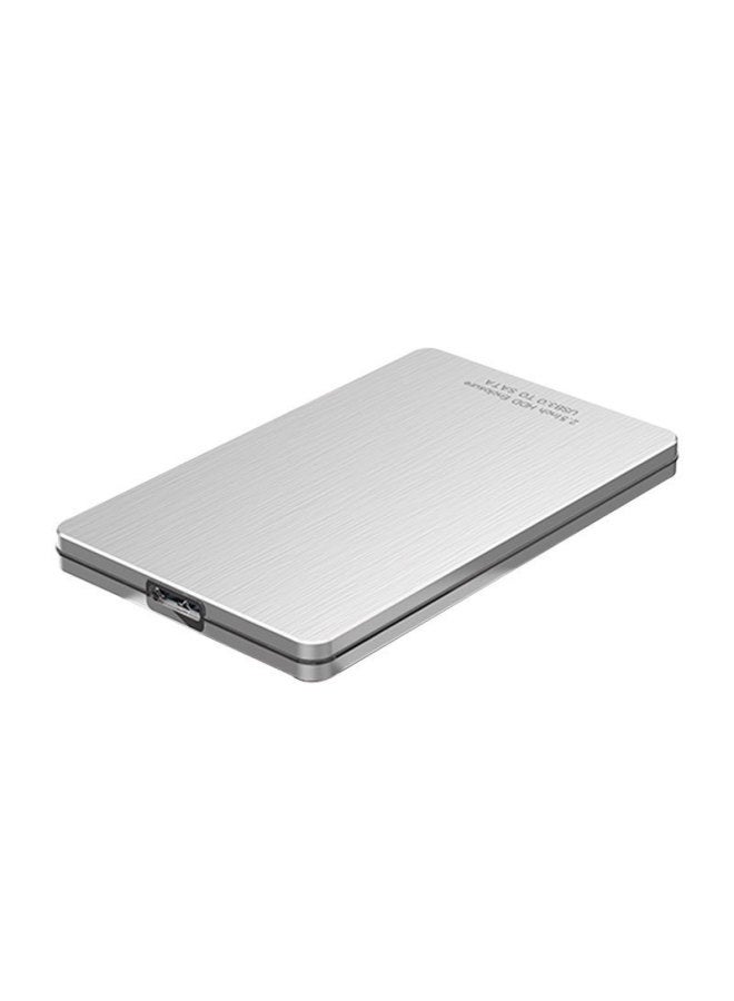 7MM Anti-disassembly Mobile Hard Disk Box 2.5-inch Serial Port SSD Solid State Machinery Non-removable Hard Disk Box-Color:Silver USB3.0 Anti-disassembly Hard Disk Box
