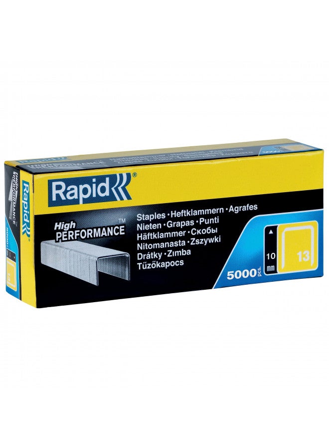 Rapid 13/10 Staples R33 10mm Shank Length [Pack of 5000] - Image 1