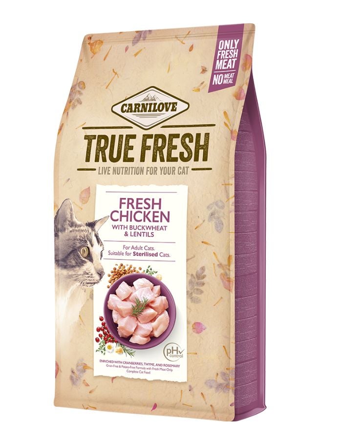 Carnilove Adult Cat Food True Fresh Chicken 1.8kg | Nutrient-Rich & Grain-Free - Image 1
