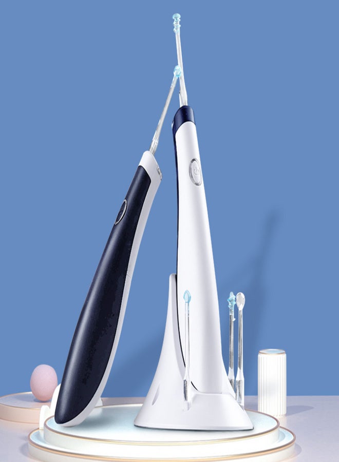 Electric Ear Cleaner Vibrating Ear Wax Remover with LED Light Ear Cleaning Tool Earpicks with 4 Replaceable Tips Portable Storage Base for Ear Canal Cleaning - Image 3
