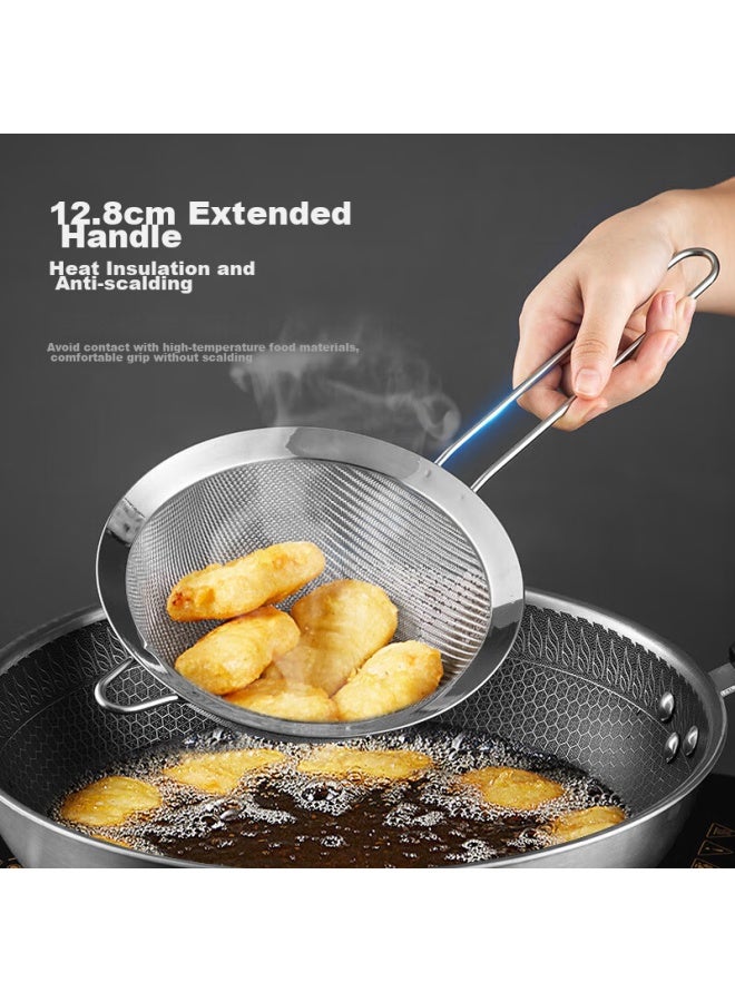 MAX COOK Meichun (maxcook) 304 Stainless Steel Mesh Strainer 30 Mesh, Fine Mesh Colander For Oil And Flour, 10cm Mccu7339  - Image 5