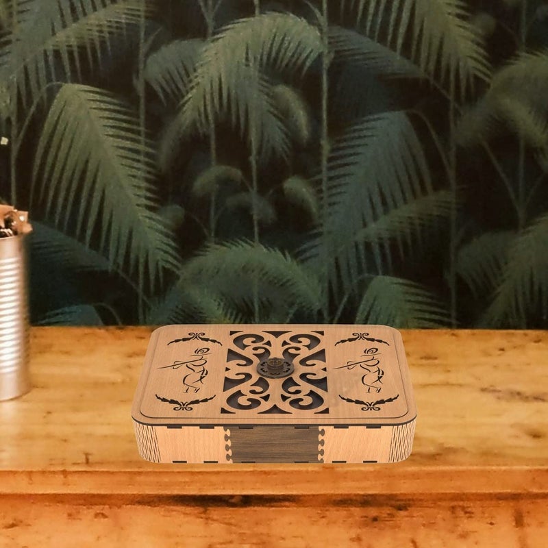 HIOLTY HIOLTY Wooden Multipurpose Dry Fruit Sweet Box Set Gift Food Storage Serving Box Masala Box Mukhwas Box for Kitchen Dry Fruit Box for Diwali Gift Rectangular  - Image 5