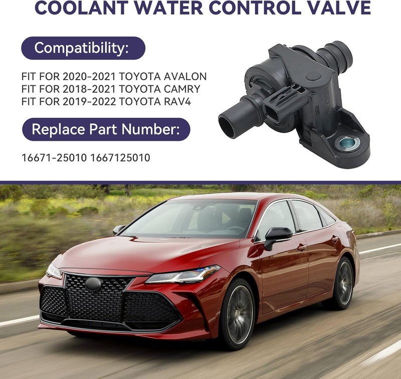Tivora Coolant Water Control Valve Replacement for Toyota Rav4, Camry, Avalon (2018-2022) - Image 3