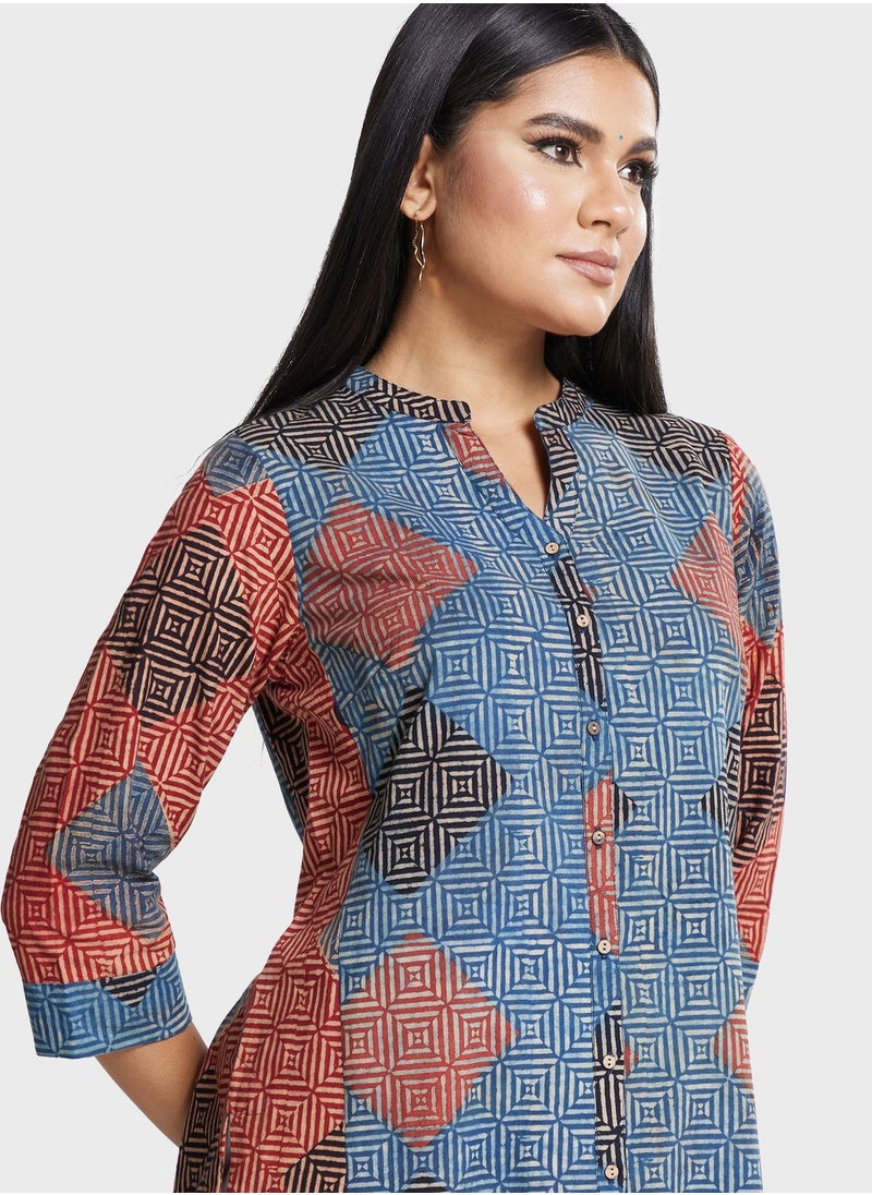 Fabindia - Floral Printed Kurti - Image 1