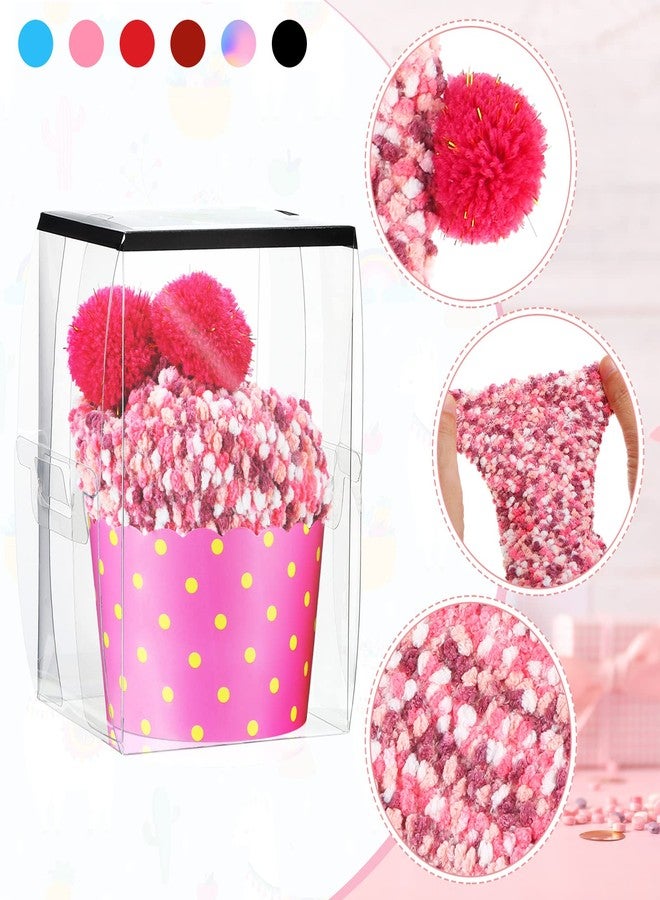 Hicarer 6 Pairs Christmas Fuzzy Cupcake Socks Gifts for Women Girl Teacher DIY Fluffy Warm Socks Winter(Assorted Colors) - Image 2