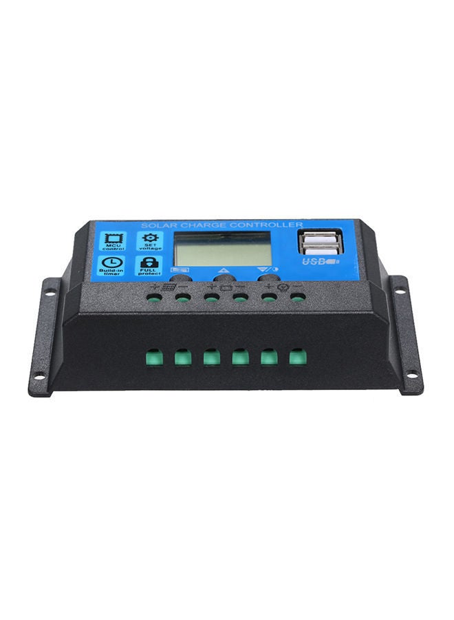 NIBEMINENT Solar Charge Controller With USB Blue/Black 13.50x4x8centimeter  - Image 3