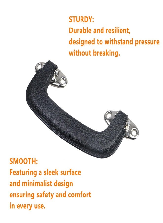 Geesatis 2 Pcs Luggage Handles Plastic Pull Handles for Suitcase Luggage Trunk Guitar Musical Box Handles Accessories, with Mounting Screw, Black - Image 3