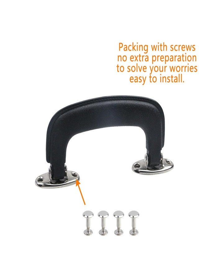 Geesatis 2 Pcs Luggage Handles Plastic Pull Handles for Suitcase Luggage Trunk Guitar Musical Box Handles Accessories, with Mounting Screw, Black - Image 4