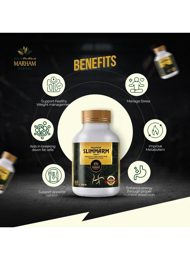 Slimmarm Tablets: Your Ultimate Solution to Support Healthy Weight Management & Fat Burner (60 Tablets) - pzsku/ZCB12C07DB61FEA2D2AC6Z/45/_/1738586329/bdd3060c-5c03-46bf-bd43-f990f3c461ce