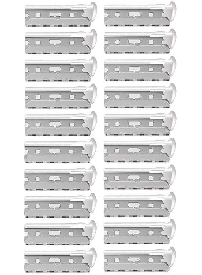 CLLFUU 20Pack Compatible with Tweezerman Facial Razor Refills,Replacement Blades Compatible with Tweezerman Dermaplane Refills. - Image 1
