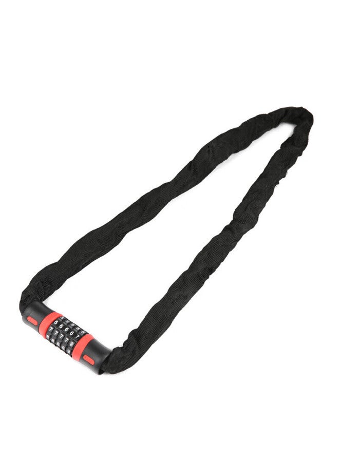 Hotun Combination Chain Lock, Bicycle Lock, Mountain Bike Lock, Electric Bike Lock, Glass Door Lock, Anti-theft Chain Lock, 0.6 Meters - Image 1