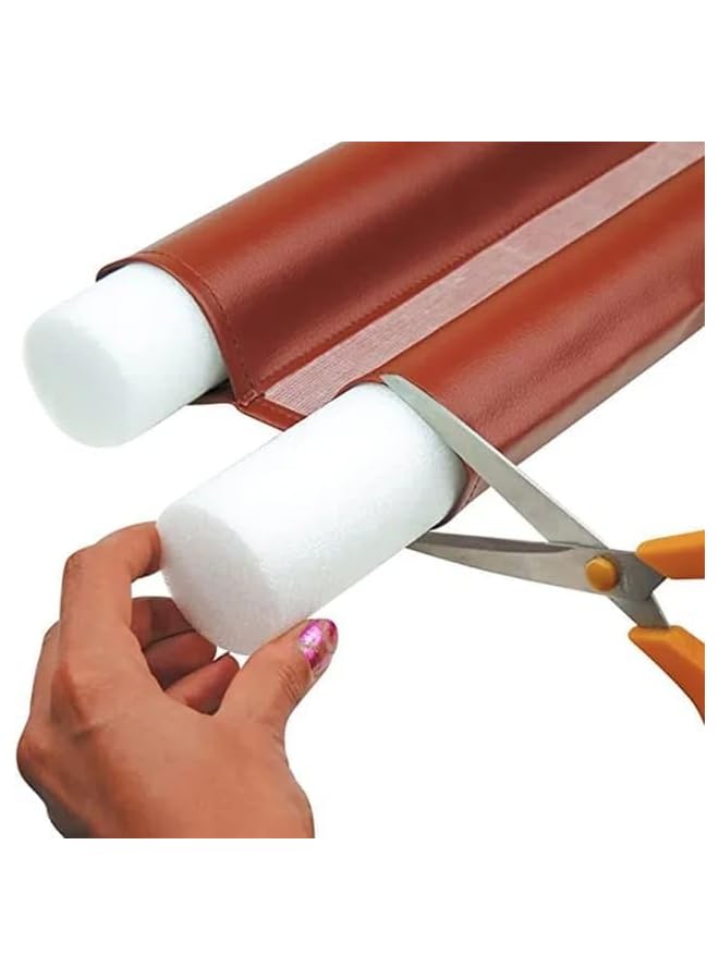 The Bros Leather Door Bottom Sealing Strip Guard Sound Proof Noise Reduction Under Door Draft Stopper,Dust-Proof & waterproof for seal strip,Easy install under-Door Weather stripping(Size 95 CM) Brown - Image 2