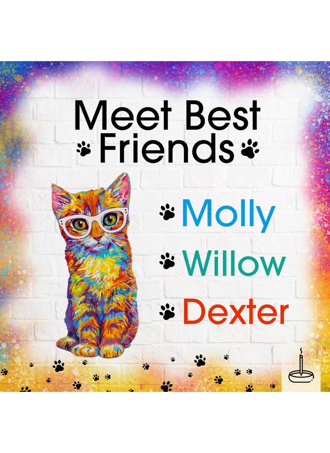 Gonesh - Best Friends Purrrfect Pet Collection - Incense Sticks Variety Pack - Non-Toxic 10” Slow Burn Aromatic Sticks - Willow, Molly And Dexter - 30 Sticks Each - Image 1