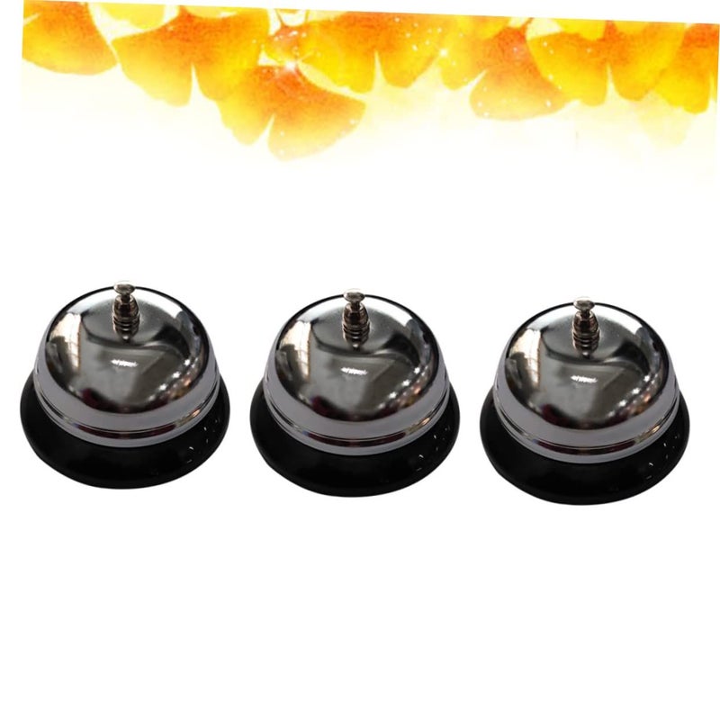 3 Pcs Stainless Steel Reception Service Bell Loud Ringing Sound for Restaurant Hotel Kitchen - Image 5