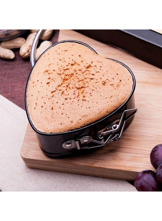 قالب خبز على شكل قلب، قالب تشيز كيك غير لاصق مع قاعدة قابلة للإزالة، 20 سم   ﻿ - Image 5
