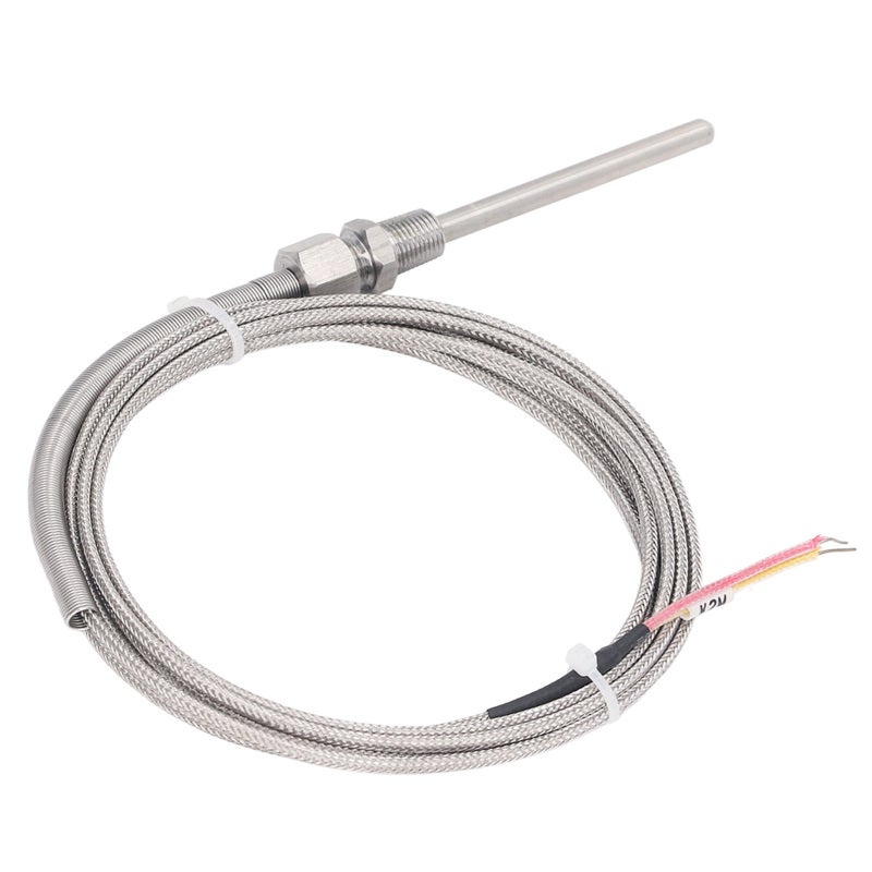 DTC K Type Thermocouple Probe 2m Wire 5mm Diameter ±1℃ High Accuracy -100℃ to 1250℃ Wide Range Temperature Sensor with Corrosion Resistance for Chemistry and Metallurgy - Image 2