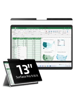 فلتر الخصوصية المغناطيسي متوافق مع Microsoft Surface Pro 9 (2022) / Pro 8 (2021) / Pro X (2021، 2019)، واقي شاشة قابل للإزالة ومضاد للتلصص ومضاد للتوهج ومضاد للضوء الأزرق مقاس 13 بوصة - pzsku/ZCB134E15F0618780B89CZ/45/_/1701246686/9be4251e-17b6-4dcf-bc6a-ba522e958713
