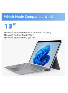 فلتر الخصوصية المغناطيسي متوافق مع Microsoft Surface Pro 9 (2022) / Pro 8 (2021) / Pro X (2021، 2019)، واقي شاشة قابل للإزالة ومضاد للتلصص ومضاد للتوهج ومضاد للضوء الأزرق مقاس 13 بوصة - pzsku/ZCB134E15F0618780B89CZ/45/_/1701246734/48375473-b8d6-4ab3-8f32-9d5b26ddb9e1