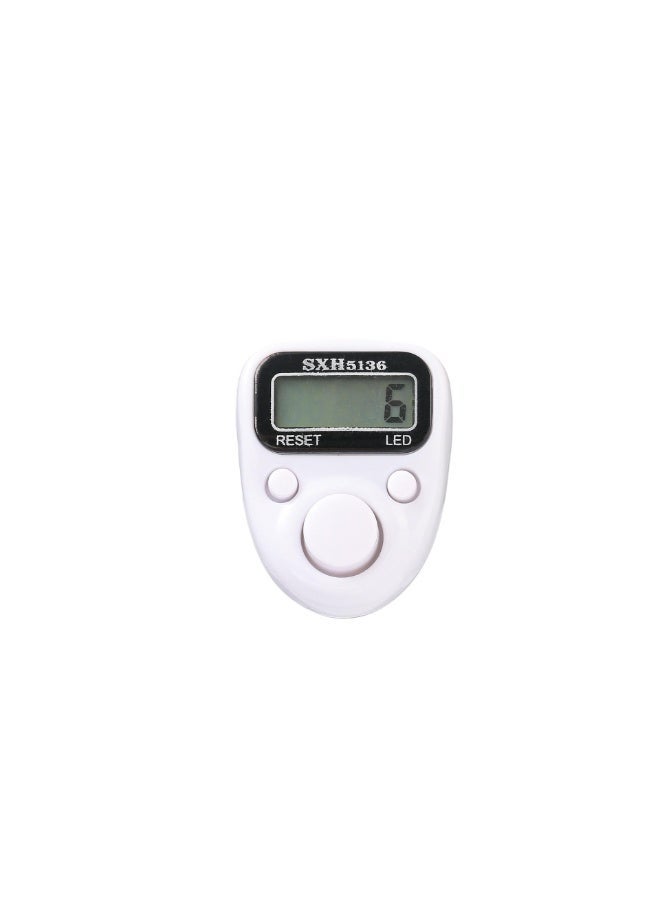 Digital Ramadan Tasbeeh Finger Counter with LED Light – Portable Electronic Dhikr & Prayer Tally Clicker – Adjustable Ring Design - Image 1