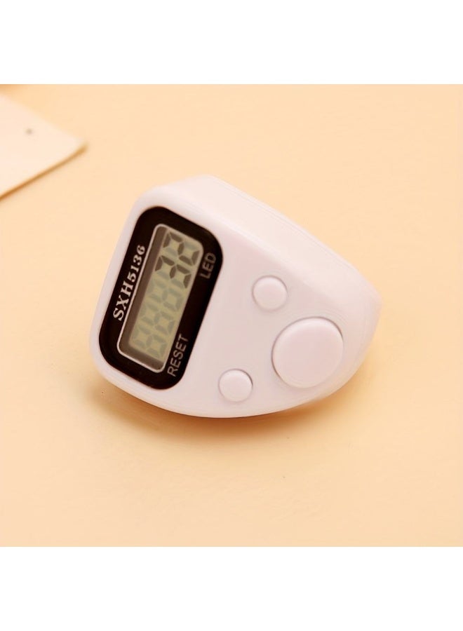 Digital Ramadan Tasbeeh Finger Counter with LED Light – Portable Electronic Dhikr & Prayer Tally Clicker – Adjustable Ring Design - Image 3