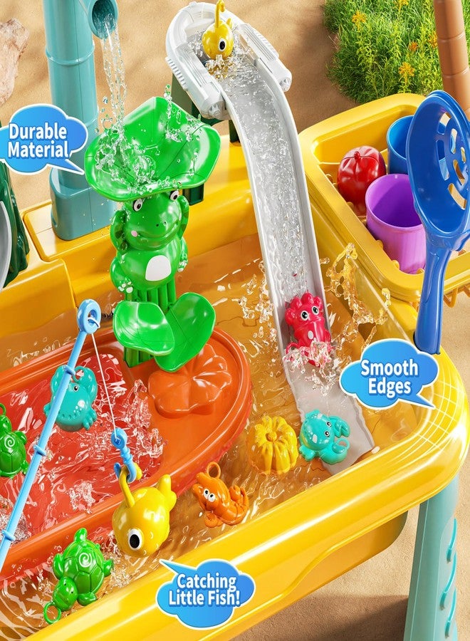 JUKUDAHU Water Table Toy for Boys Girls Aged 3 4 5 6 7 8, Kitchen Toys with Play Sink, Fishing Games, Toddler Sensory Water Play Table for Kids Ages 3-8, Summer Beach Outdoor Toys, Birthday Gifts 2+ - Image 5