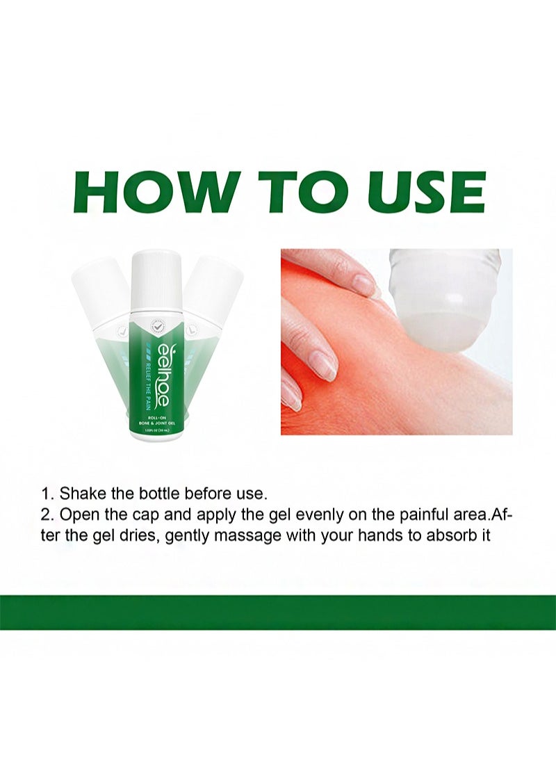 2 Pieces Of Roll-On Bone & Joint Gel，Relief The Pain，Muscle Soreness, Neck Pain And Shoulder Pain Relief