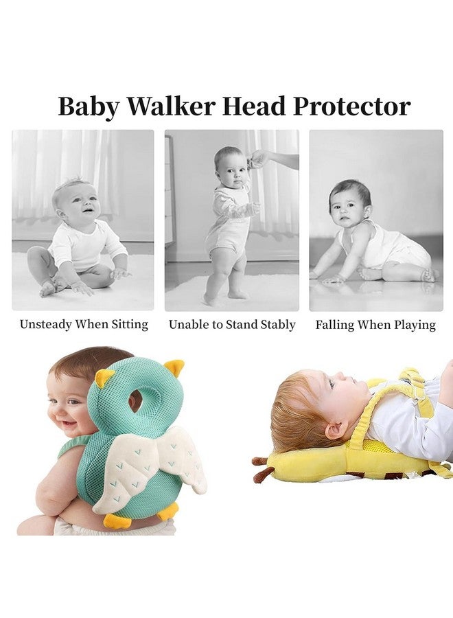 Baby Walker Head Protector Backpack Wear,Toddler Adjustable Baby Head Protection, Safety Pad Backpack for 5-24 Months Baby Learning Walking Crawling,Baby Head Protection Pad (Lion)  - Image 2