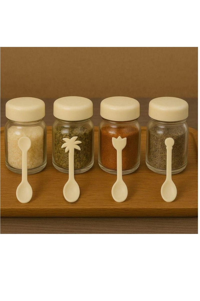 20-Piece Plastic Spoon Set - Cute Design - Pink For drinks, desserts, and special occasions  - Image 3