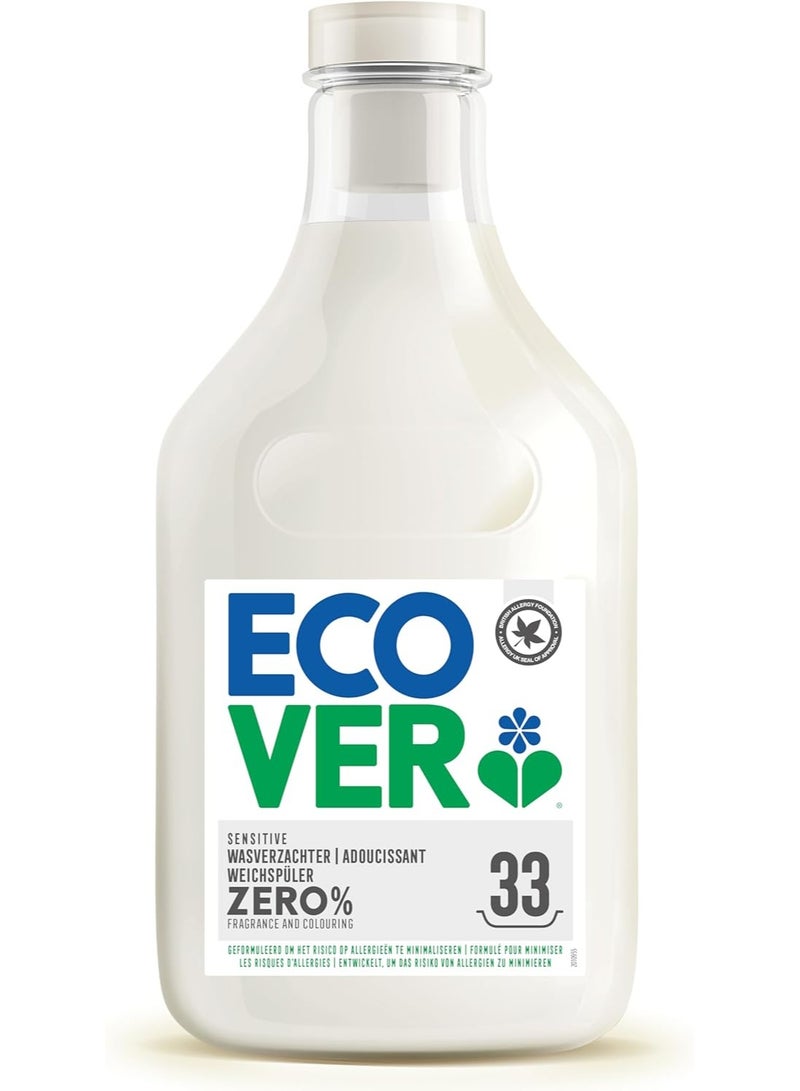 ecover Zero Fragrance & Coloring Sensitive Fabric Softener 33 Washes 1 Litre - Image 1