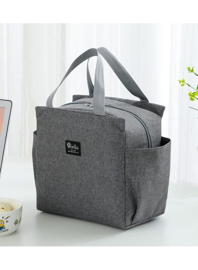 Insulated Lunch Bag Multifunctional, Large Capacity with Side Pocket  Wide Opening for Easy Packing & Cleaning  Leakproof with Handles  Hot & Cold Storage for School, Office & Travel  - Image 1