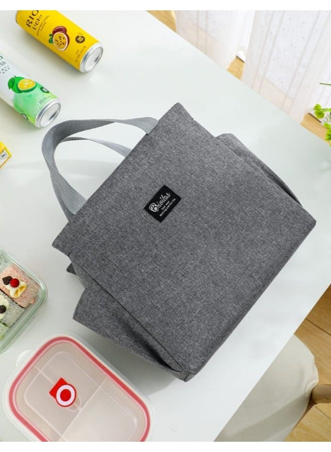 Insulated Lunch Bag Multifunctional, Large Capacity with Side Pocket  Wide Opening for Easy Packing & Cleaning  Leakproof with Handles  Hot & Cold Storage for School, Office & Travel  - Image 5