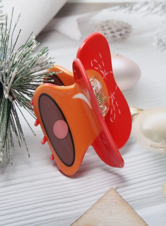 Cuizhiyu 4PK Christmas Hair Claw Clips for Women Girls Snowman Hair Claw Xmas Santa Claus Hair Clip Red Boot Hair Claws Cute Christmas Hair Accessories… - Image 4