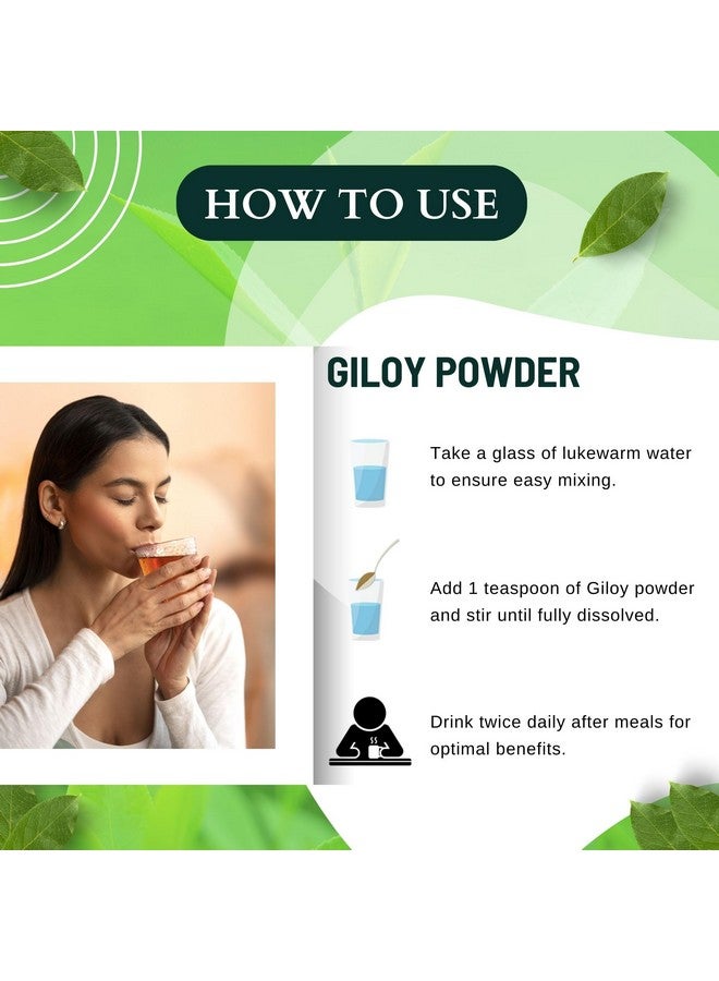 BrijBooti مسحوق بريبوتي جيلوي (ساق) 350 جرام | يستخدم لتحسين المناعة | معتمد من FSSAI و ISO و GMP | تطهير الجسم | مسحوق ساق جيلوي - جودوتشي - غولفيل - Image 3