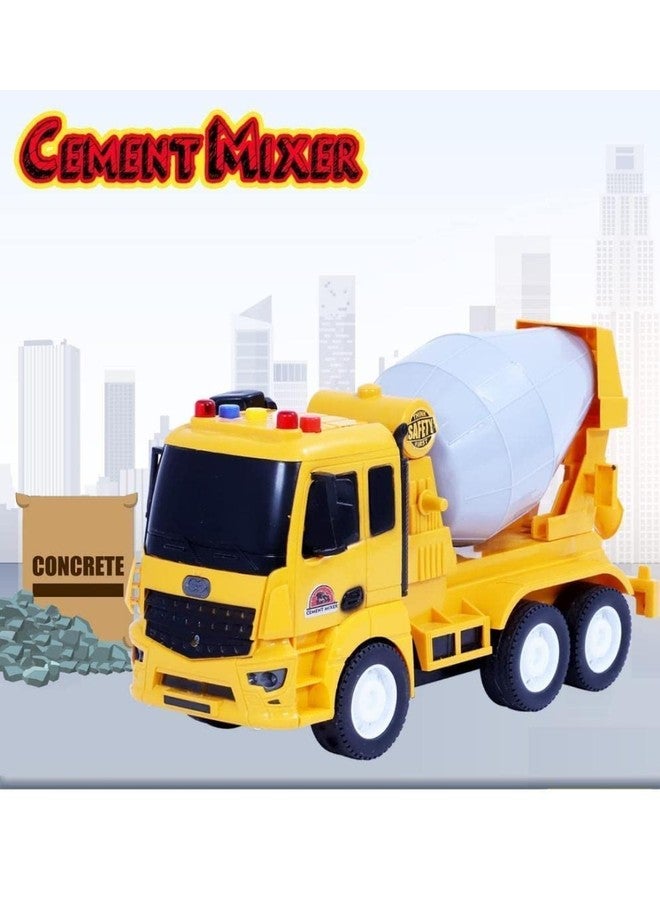 TriLok Cement Mixer Push and Go Big Size Construction Truck Vehicle Toy for Kids Friction Powered Wheel Sound and Light Effect Toy Truck for 3+ Years Old Boys Girls (Multicolor) - Image 4