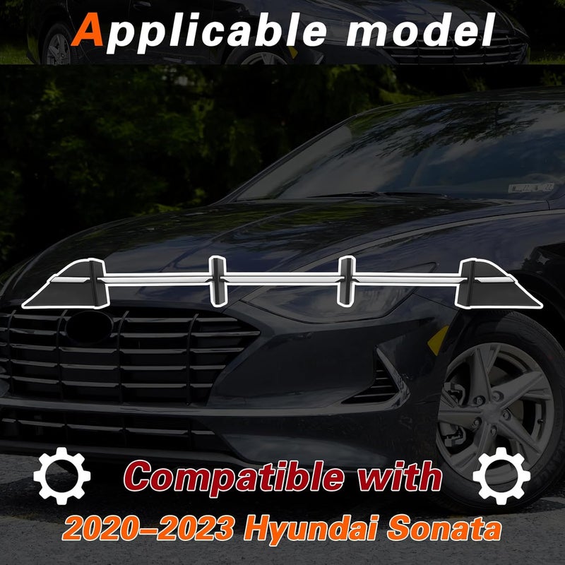 TODO Front Bumper Lower Grille for 2020-2023 Hyundai Sonata SE Hybrid - Image 2
