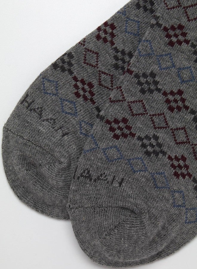 كول هان جوارب نسائية من كول هان - جوارب طويلة مبطنة ذات حافة قابلة للطي (زوج واحد)، مقاسات من 4 إلى 10، رمادي/أزرق - Image 4