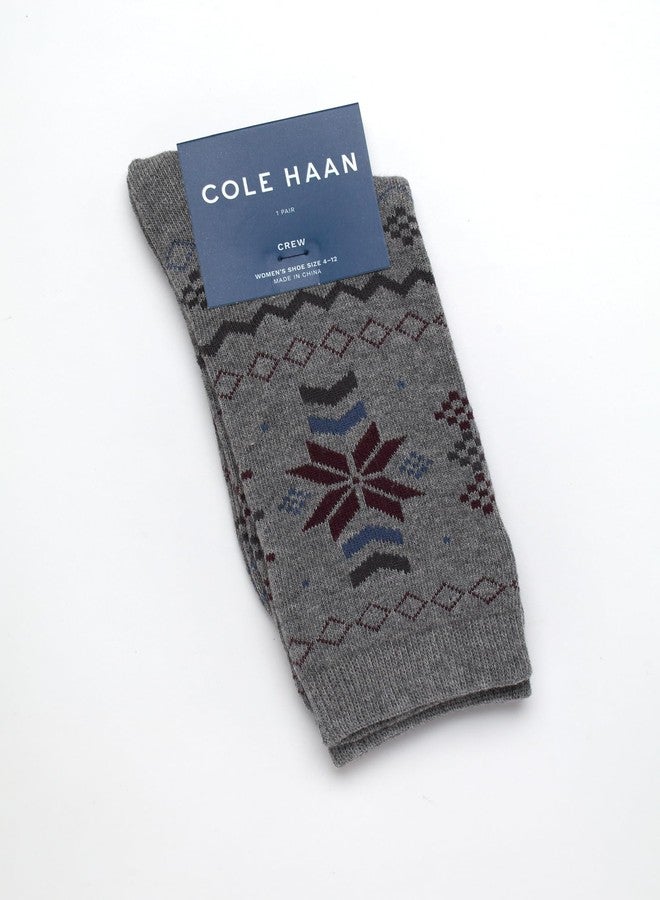 كول هان جوارب نسائية من كول هان - جوارب طويلة مبطنة ذات حافة قابلة للطي (زوج واحد)، مقاسات من 4 إلى 10، رمادي/أزرق - Image 3