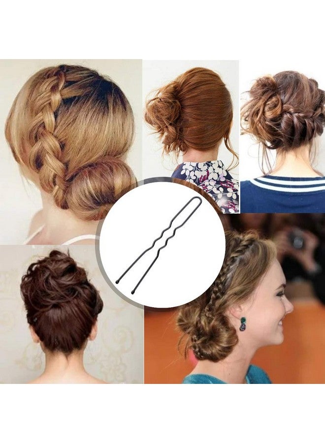 KINGMAS 100 Pack U Shaped Hair Pins Bun Hair Pins with Storage Box (2.75 inch) - Image 3
