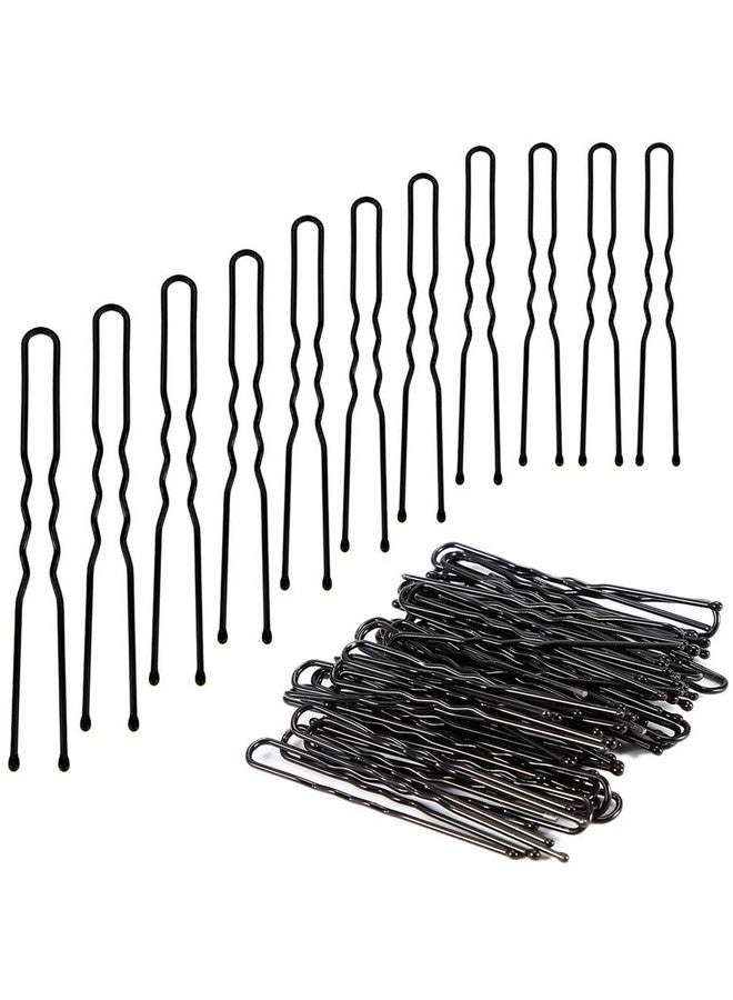 KINGMAS 100 Pack U Shaped Hair Pins Bun Hair Pins with Storage Box (2.75 inch) - Image 1
