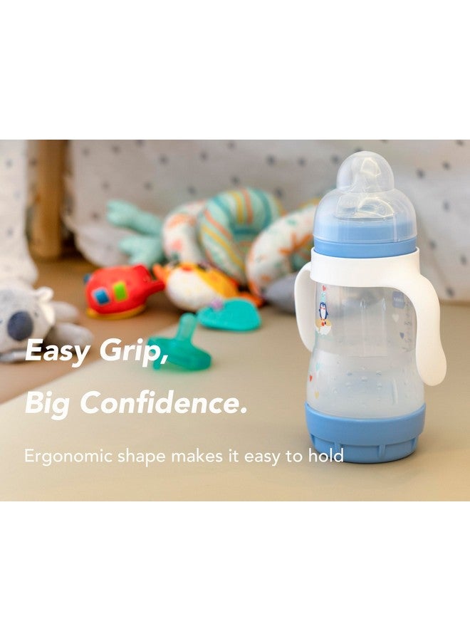 CHUBBIEE Baby Bottle Handles for MAM, Compatible Bottle Holder for MAM 5oz, 9oz & 11oz Bottles, Easy-Grip, Ergonomic, Slip-Resistant, BPA-Free, Durable, Helps Babies Transition to Independent Drinking, 4-Pack - Image 3