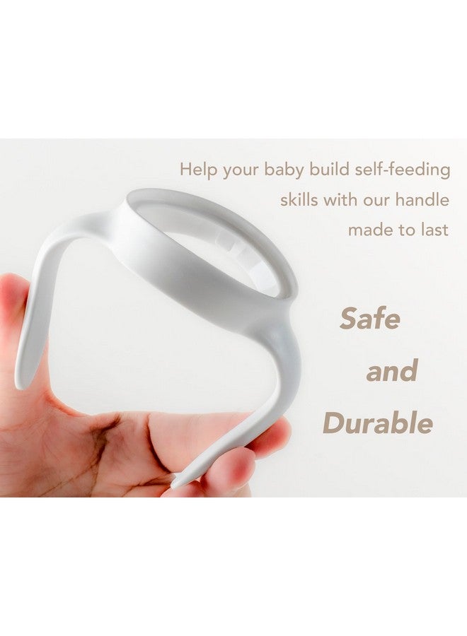 CHUBBIEE Baby Bottle Handles for MAM, Compatible Bottle Holder for MAM 5oz, 9oz & 11oz Bottles, Easy-Grip, Ergonomic, Slip-Resistant, BPA-Free, Durable, Helps Babies Transition to Independent Drinking, 4-Pack - Image 4