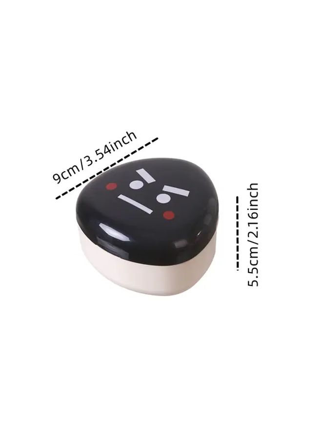 White Japanese Style Bento Box With Dividers Portable Lunch Container For Office Travel - Image 3