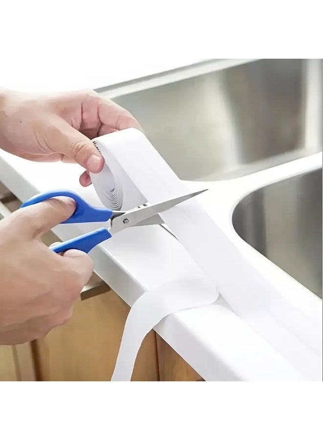 3 Rolls Waterproof Kitchen & Bathroom Tape, Easy-to-Cut Self-Adhesive Sink Toilet Seal Tape, Home Essential - Image 5