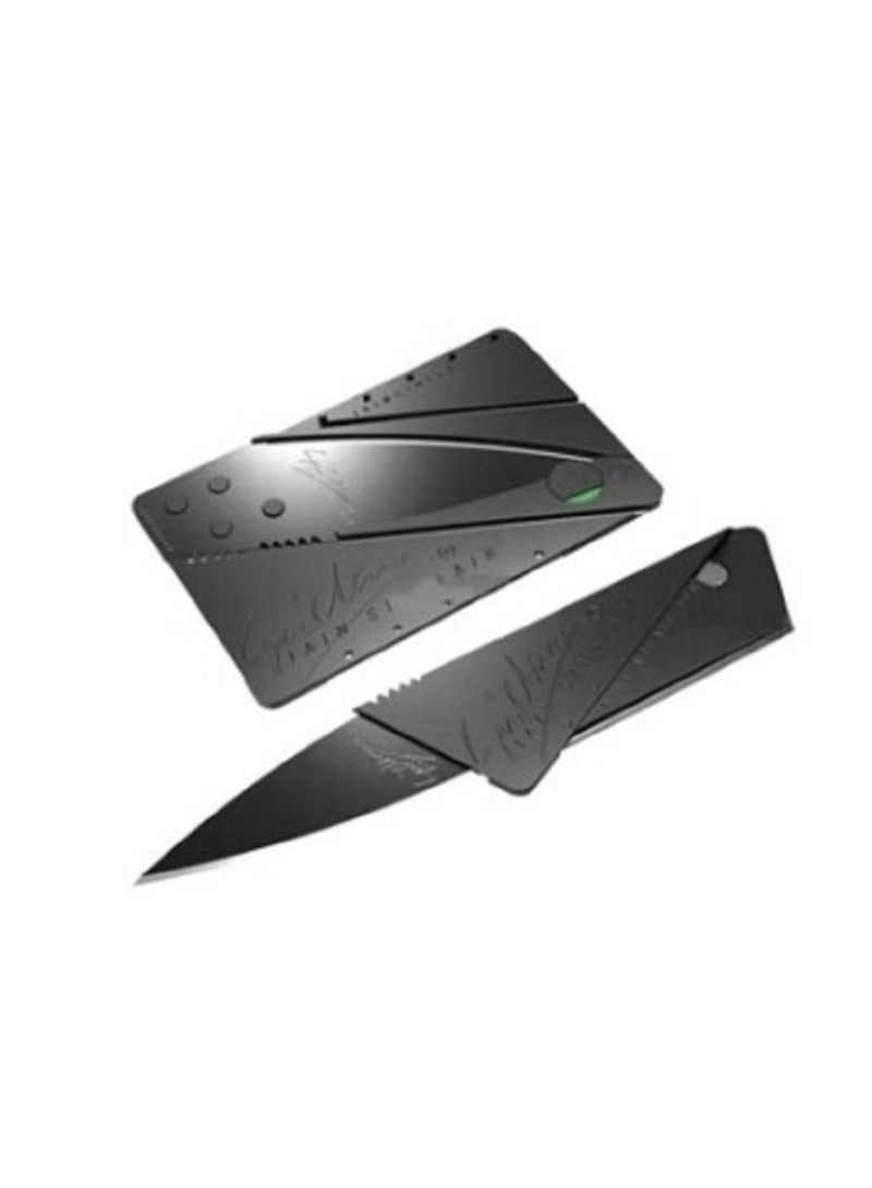 Credit Card Folding Fruit Knife Black 8.6centimeter  - Image 1