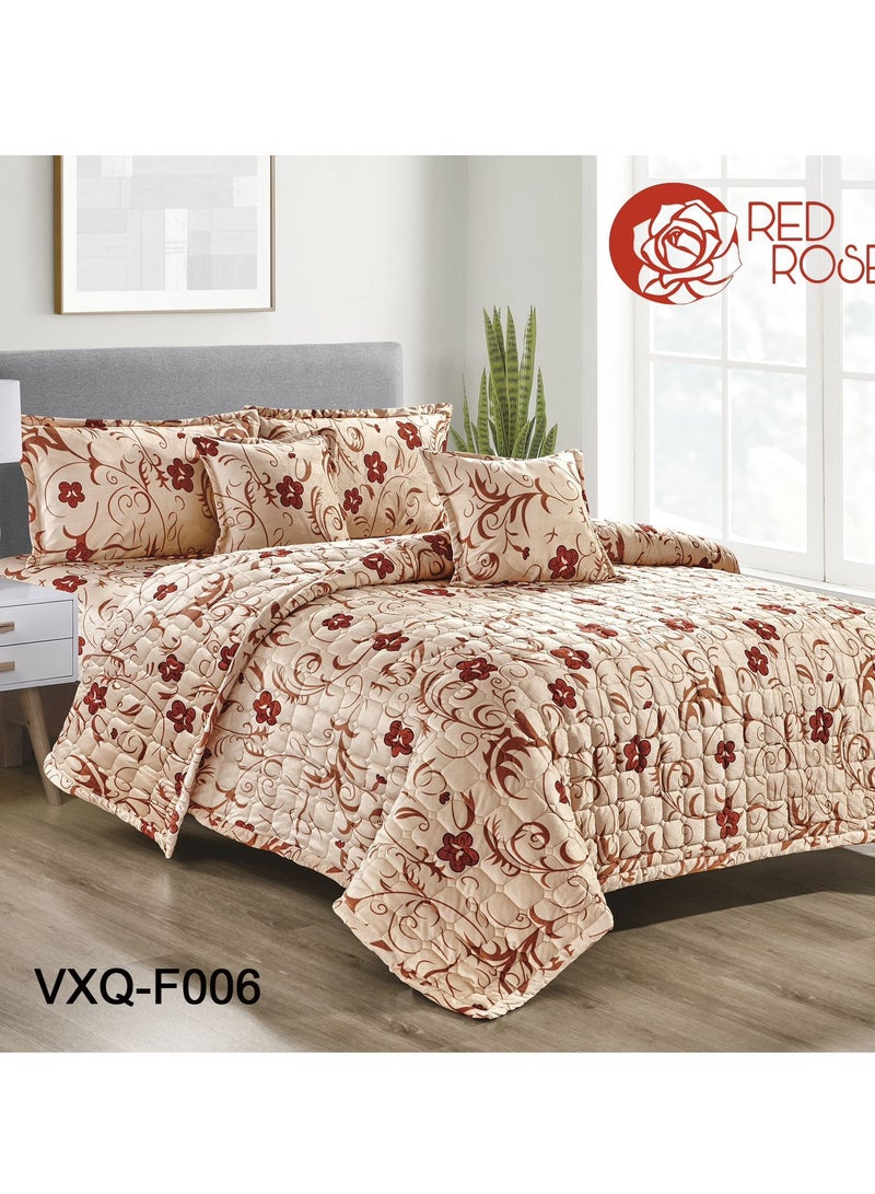 Double winter floral velvet compressed mattress